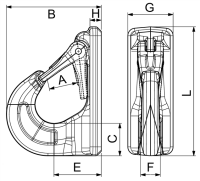 Anschweißhaken X FS115-286