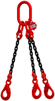 McBULL® 3-Strang-Kettengehänge, GK8, schwarz, 6 mm, 1 Meter, Typ5K16 H36SLTyp5K16