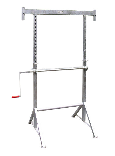 MÜBA Kurbelgerüstbock 19589 verzinkt, 1,20 m breit, höhenverstellbar 1,20-1,95 m, 1600 kg Tragfähigkeit