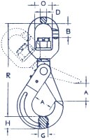 CARTEC® Self-Locking-Haken(Wirbel), GK8, 16 mm CRG16