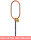 McBULL® 1-Strang-Kettengehänge, GK10, Sondergüte-Kette, 6 mm, 1 Meter, Typ5K25 HX16SLTyp5K25