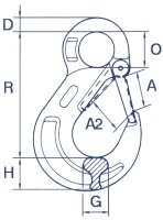 CARTEC® Ösenlasthaken(Schmiedefalle), GK10, 13 mm CX32SN