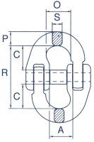 CARTEC® Verbindungsglied, GK6, Edelstahl, 16 mm C63INOX