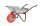 MÜBA Muldenkarre Standard 72404 verzinkt mit Drahteinlage, PU-Rad, 85 L, 200 kg Tragkraft