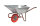 MÜBA Muldenkarre Kipp-Car 72455, Polymeres Kugellagerrad, 120 L Mulde, 200 kg Tragfähigkeit