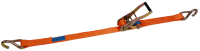 McBULL® Zurrgurt, 2-teilig, 50 mm, 12 m, 2500/5000 daN, Druckratsche/Einfachhaken B2501200EH5