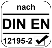 McBULL® Zurrgurt, 2-teilig, 50 mm, 12 m, 2500/5000 daN, Druckratsche/Einfachhaken B2501200EH5