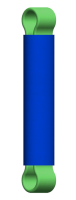 Ersatz-Rundschlinge 1 Meter Nutzlänge für McBULL® Rundschlingengehänge nach EN 1492-2  FS115-411