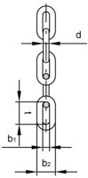 Hebezeugketten (T), für handbetriebene Hebezeuge (mit H-Stempel) FS115-412