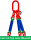 McBULL® 3-Strang-Rundschlingengehänge, 1 Meter, 0-45° = 8400 kg/45-60°= 6000 kg, Typ7 RSG34000SLTyp7