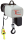 Elektrokettenzug (3 x 400 V, 50 Hz), 0,5 t, Hub 3,0 m (Standard), 1 Geschw., Ösenaufhängung GP5001N
