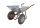 MÜBA Zweirad-Schubkarre 72550, 85 Liter Mulde mit ganzer Drahteinlage, Kugellagerbereifung, 300 kg Tragfähigkeit