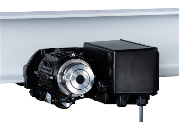 Elektrofahrwerk (1 x 230 V, 50 Hz) für Elektrokettenzug Typ GP250_1Ph / GP500_1Ph, mit Bremse, 1 Geschw. GMF1250N1PhBREMSE