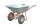 Müba Zweirad Schubkarre 72560 mit Drahteinlage, Kugellagerbereifung, 120 Liter Mulde, 300 kg Tragfähigkeit