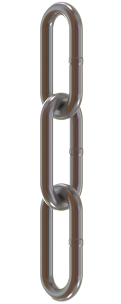 Rundstahlkette DIN 5685/C, 3 mm, galv. verz., 30 m C3GV