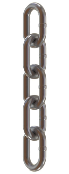 Rundstahlkette DIN 5685/A, 8 mm, galv. verz., 15 m A8GV