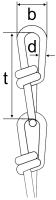 Knotenkette DIN 5686, 1,8 mm, galv. verz., 30 m BK18GV