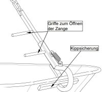 MÜBA Schubkarrengehänge 72410 verzinkt, 250 kg Tragfähigkeit, TÜV GS geprüft
