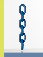 McBULL® Forst-Vierkantkette, GK10, blau, 10 mm VKFX10