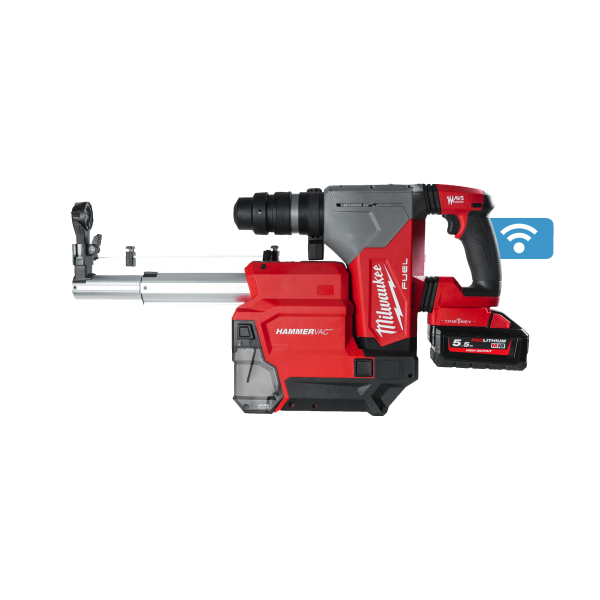 MILWAUKEE ONE KEY ™ Akku-Kombihammer + Staubabsaugung M18ONEFHPXDEL-552C I 17,34kg 4933478498