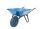 MÜBA Schubkarre 72618 Fagro F85, blau lackierte Mulde, 85 Liter, 200 kg Tragfähigkeit