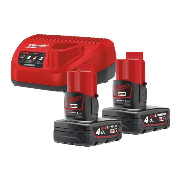 MILWAUKEE 12V Starterset M12NRG-402 I 1,574kg 4933459211