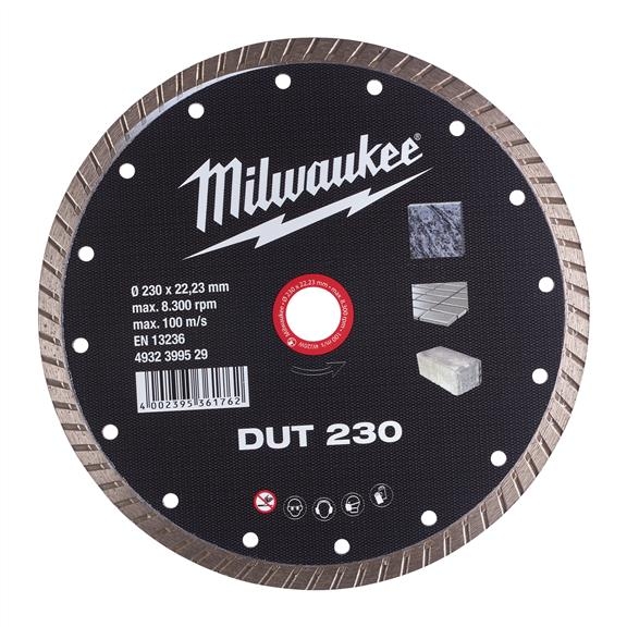 MILWAUKEE Universal geschlossen Diamanttrennscheibe DUT 230 mm I 0,824kg 4932399529