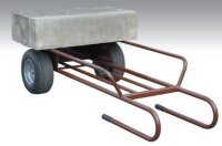 MÜBA Schwerlast-Sackkarre 72730, 600 kg Tragfähigkeit, Kugellagerbereifung Ø 400 x 170 mm