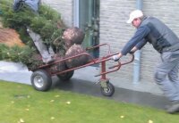 MÜBA Schwerlast-Sackkarre 72730, 600 kg Tragfähigkeit, Kugellagerbereifung Ø 400 x 170 mm