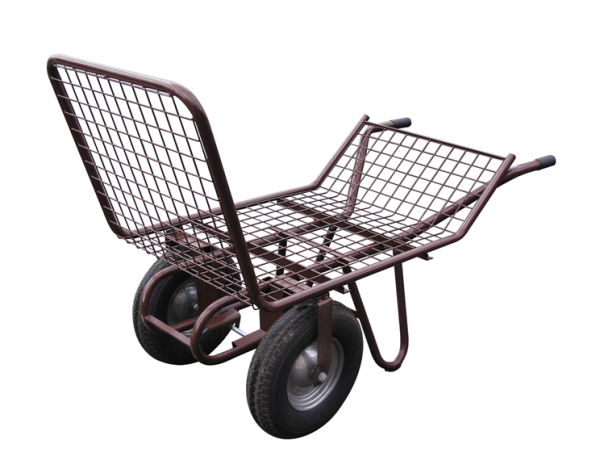 MÜBA Allzweckkarre 72720 mit Gitterauflage 125 x 65 cm, 2 Räder Ø 400 x 100 mm, 400 kg Tragkraft