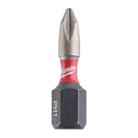 MILWAUKEE PH1 / 25 mm (2er Pack) Schrauberbit SHOCKWAVE I 0,012kg 4932430850