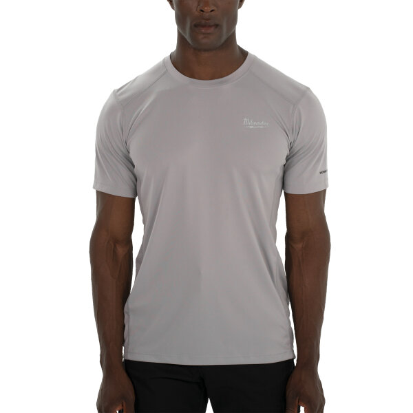 MILWAUKEE Funktions-T-Shirt grau mit UV-Schutz WWSSG-S I 0,14kg 4933478194