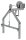 MÜBA Handwinde mit Gestell und 20 m langen Seil zum Hochziehen von Bauschuttrutsch Schuttrutsche Schuttrohr, verzinkt