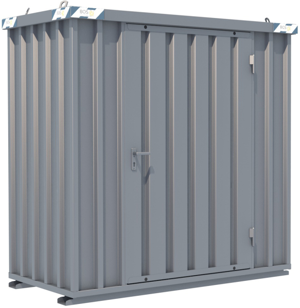 BOS SchnellbauContainer 1x2m, 1-flügelige Tür(1150x1890mm) auf der 2m Seite (**) I SC3000+1x2-SE
