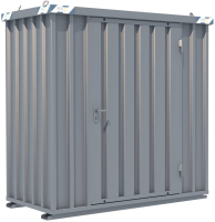 BOS SchnellbauContainer 1x2m, 1-flügelige Tür(1150x1890mm) auf der 2m Seite (**) I SC3000+1x2-SE
