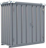 BOS SchnellbauContainer 1x2m, 2-flügelige Tür(1750x1890mm) auf der 2m Seite (**)  I SC3000+1x2-SZ