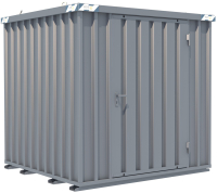 BOS SchnellbauContainer 2x2m, 1-flügelige Tür(1150x1890mm) auf der 2m Seite  I SC3000+2x2-SE