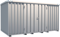 BOS SchnellbauContainer 4X2m, 2-flügelige Tür(1750x1890mm) auf der 2m Seite  I SC3000+4x2-SZ
