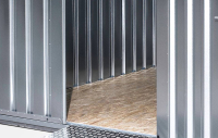 BOS SchnellbauContainer 6X2m, 1-flügelige Tür(1150x1890mm) auf der 6m Seite  I SC3000+6x2-LE