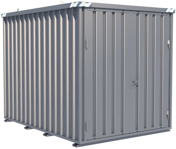 BOS LagerContainer SC10+SZ,  2-flügelige Tür 1950mm auf der 2,3m Seite 3100x2300x2445mm