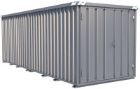 BOS ContainerCombination stirnseitig gekoppelt SCC2100+ I SCC2400+ 12-24m² 2 flügelige Türen  Lagercontainer Materialcontainer