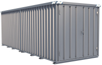 BOS ContainerCombination (Höhe 2,1m) 9x2m, 2-flügelige Tür auf der 2m Seite  I SCC2100+9x2-SZ