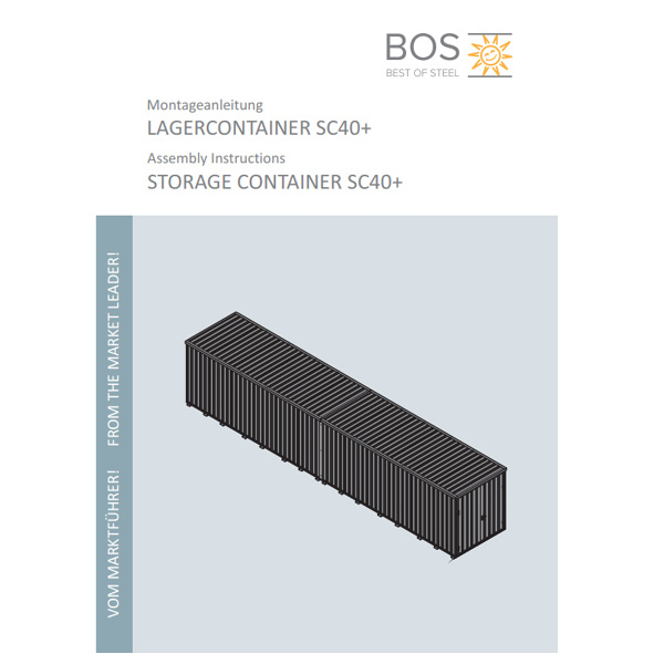 Montageanleitung LAGERCONTAINER SC40+