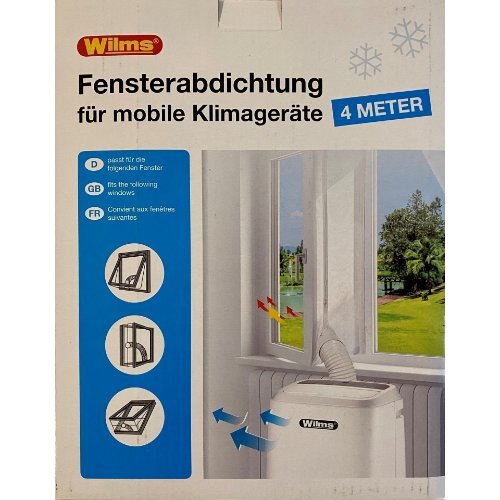 WILMS Fensterdichtung für Klimageräte 4m I 3200020