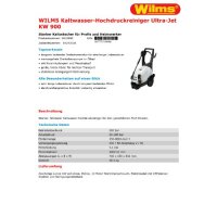 WILMS Kaltwasser-Hochdruckreiniger Ultra-Jet KW 900 I 5010900