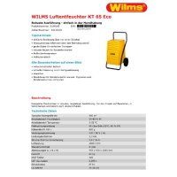 WILMS Luftentfeuchter KT 65 Eco I 3100165