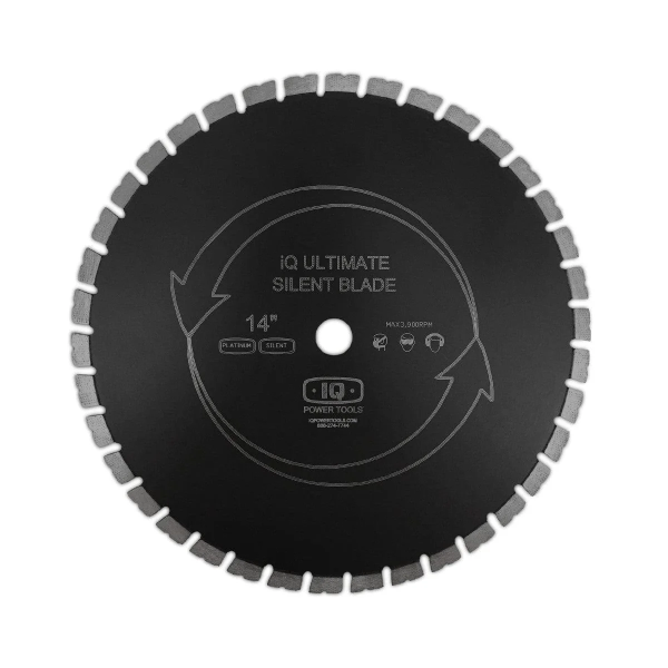 IQ POWERTOOLS 356mm Platin-Sägeblatt mit geräuscharmem Kern I 2,27kg MAS14-125AP-QT