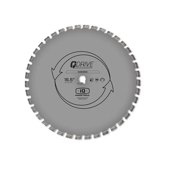 IQ POWERTOOLS 420mm segmentiertes Q-Drive Sägeblatt mit geräuscharmem Kern, grau I 3,18kg MASQX420-3-QD-HM1