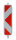 MÜBA Kunststoffbakenblatt mit Folie RA 2/B, Pfeilförmig doppelseitig linksweisend, weißer Bakenkörper 1320 x 290 mm