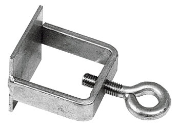 MÜBA Metallschelle für Vierkantrohr 19820 Stahl verzinkt, 0,2 kg